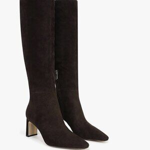 Sylvia Suede Wide Calf Knee High Boot